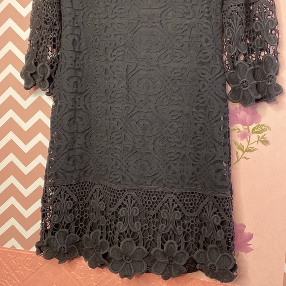 π· Alfani π· Beautiful Black Crochet Lace Dress - Picture 5 of 16